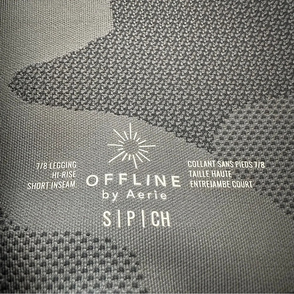 NWT Aerie Offline Small Short Hi Rise Camouflage 7/8 leggings Camo New Active - Picture 3 of 4